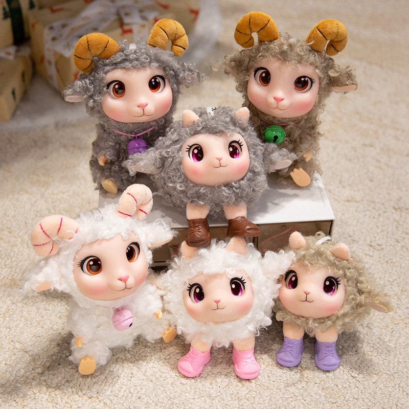 Kids Toys Movie - Peluche Mouton Kawaii en Vinyle Doux,