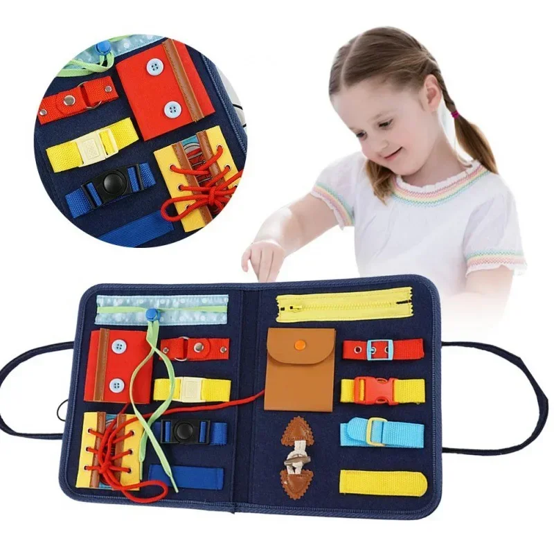 Kids Zip Toys - Tableau d'activités Montessori pour enfants de