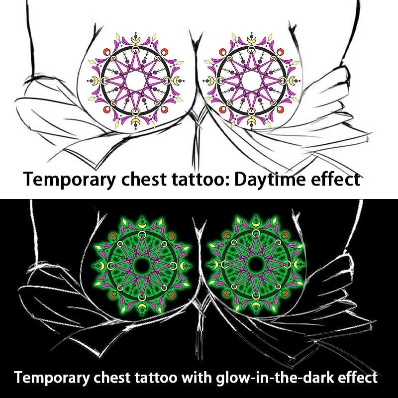 Autocollants de tatouage tempo - Glow In Dark Stars avis et prix