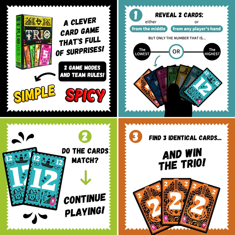 Jeu de cartes stratégique TRIO - Kids Toys Entertainer avis et prix